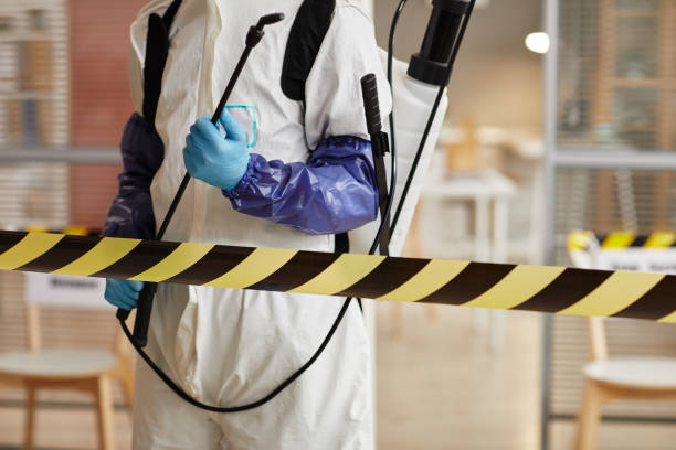 Professional Sewage Cleanup technician working in Warren, OR
